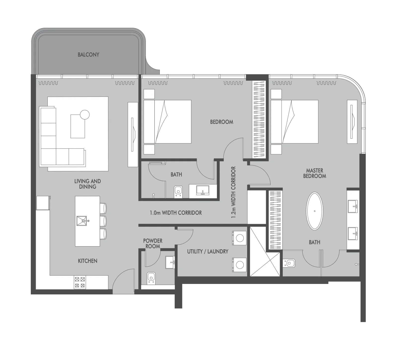 Prestige One Developments Seaside by Prestige One floor plan