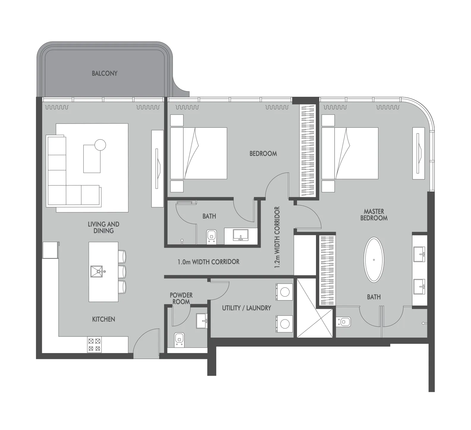 Prestige One Developments Seaside by Prestige One floor plan