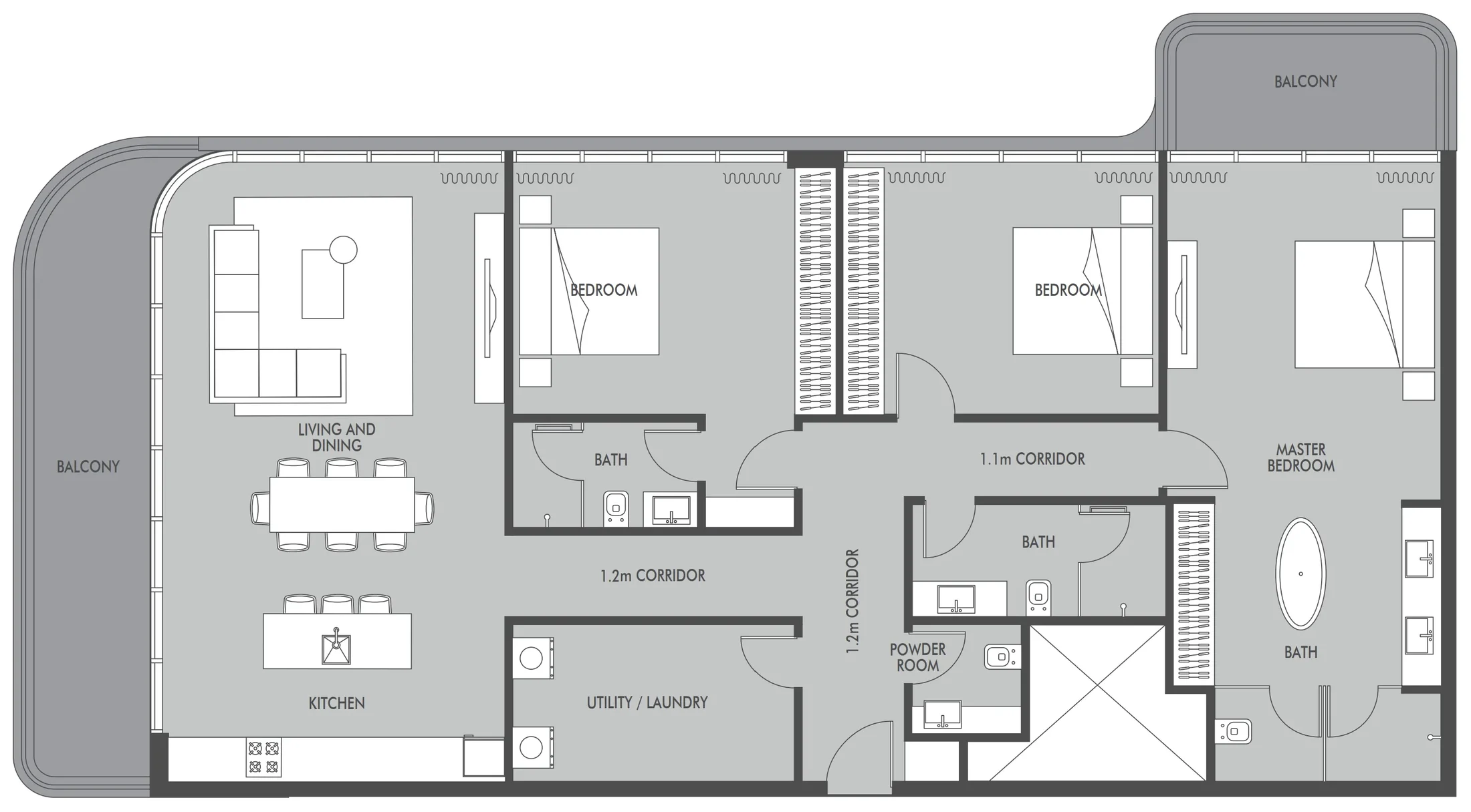 Prestige One Developments Seaside by Prestige One floor plan