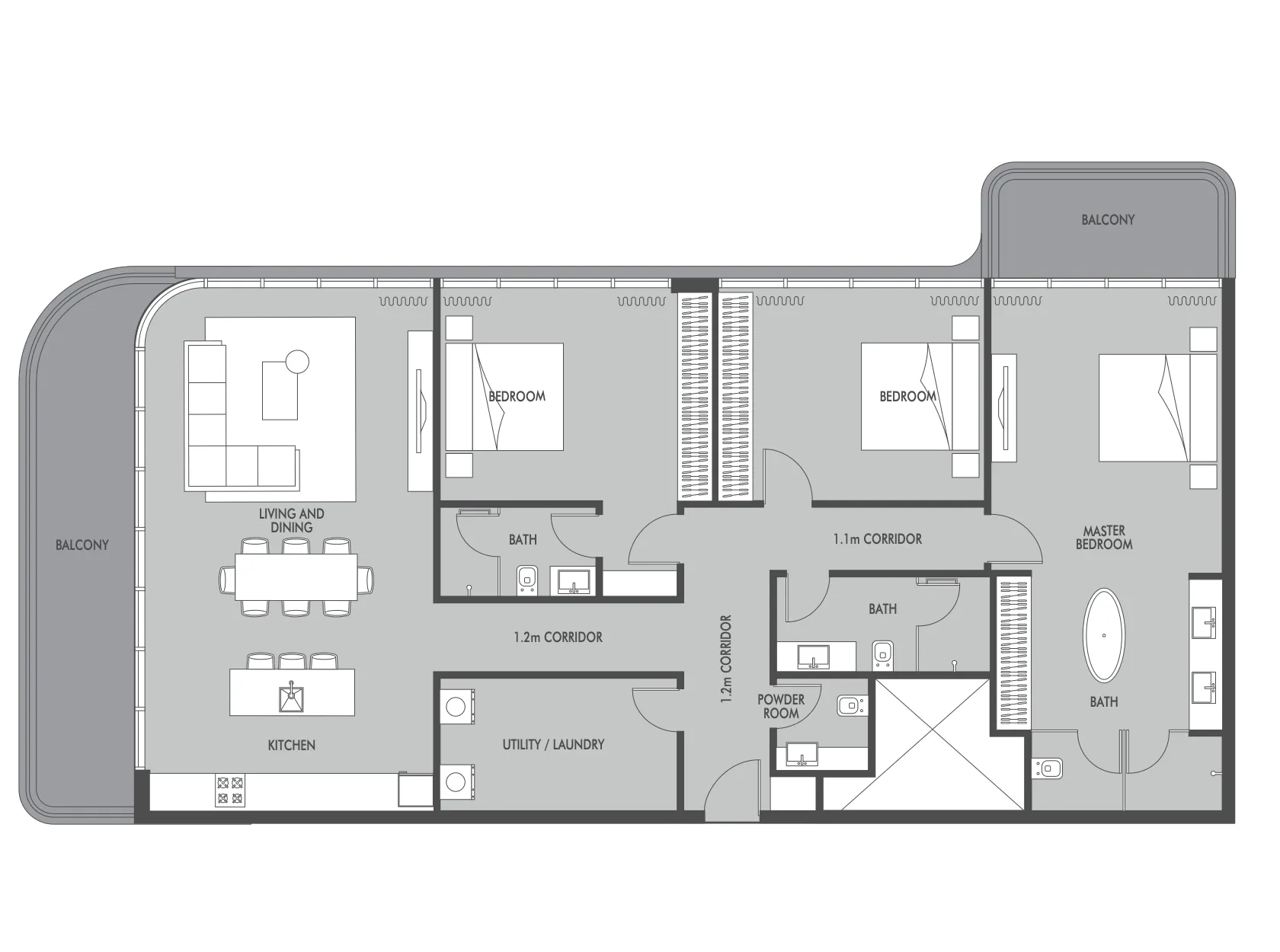 Prestige One Developments Seaside by Prestige One floor plan