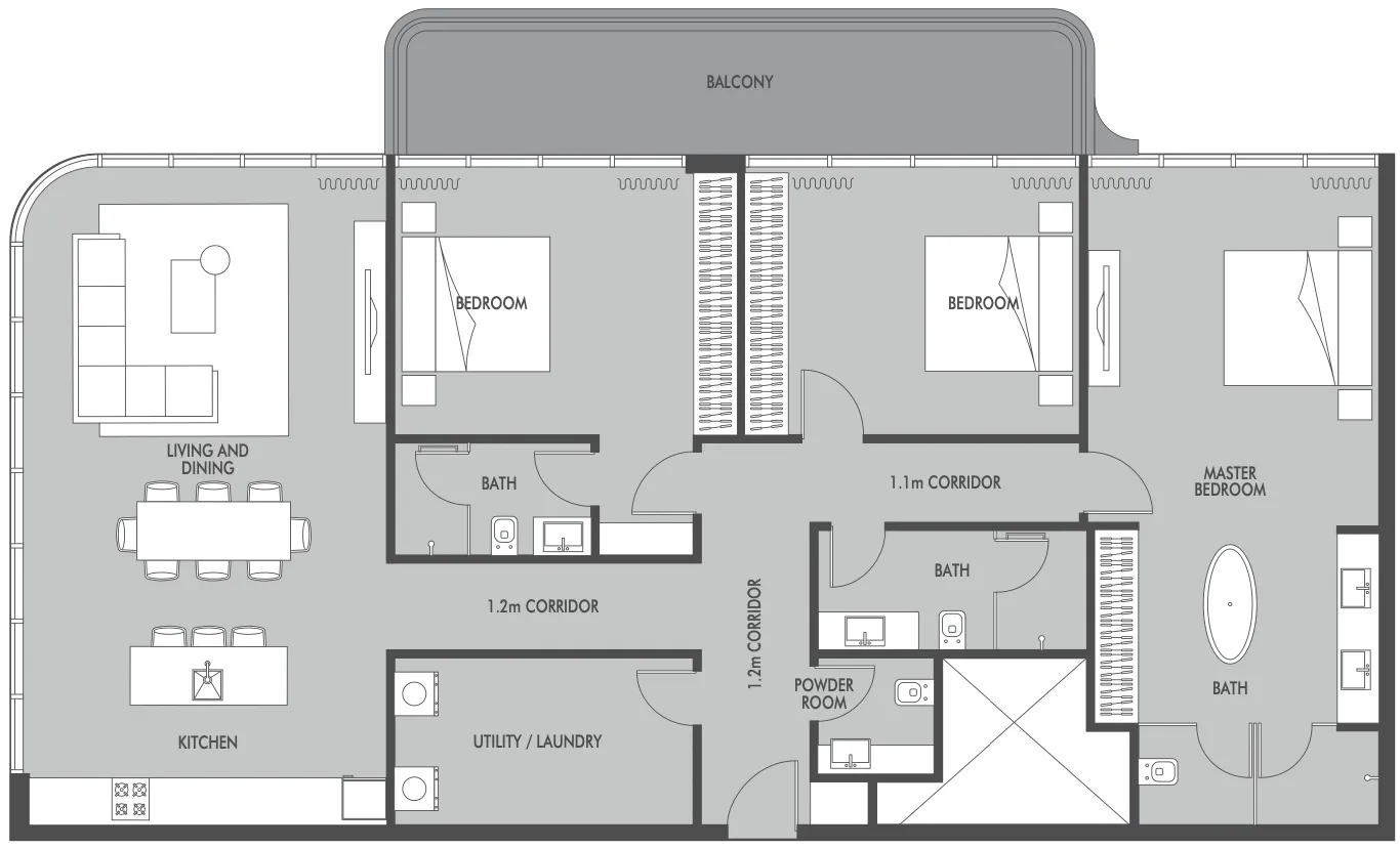 Prestige One Developments Seaside by Prestige One floor plan