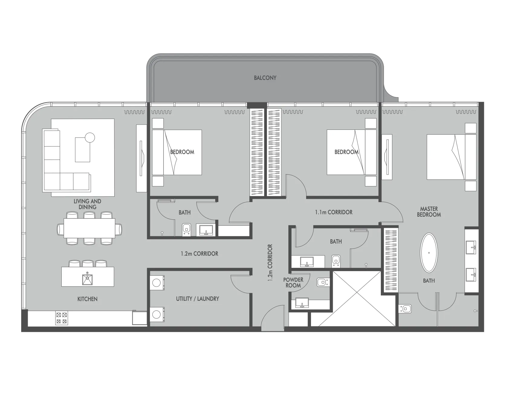 Prestige One Developments Seaside by Prestige One floor plan