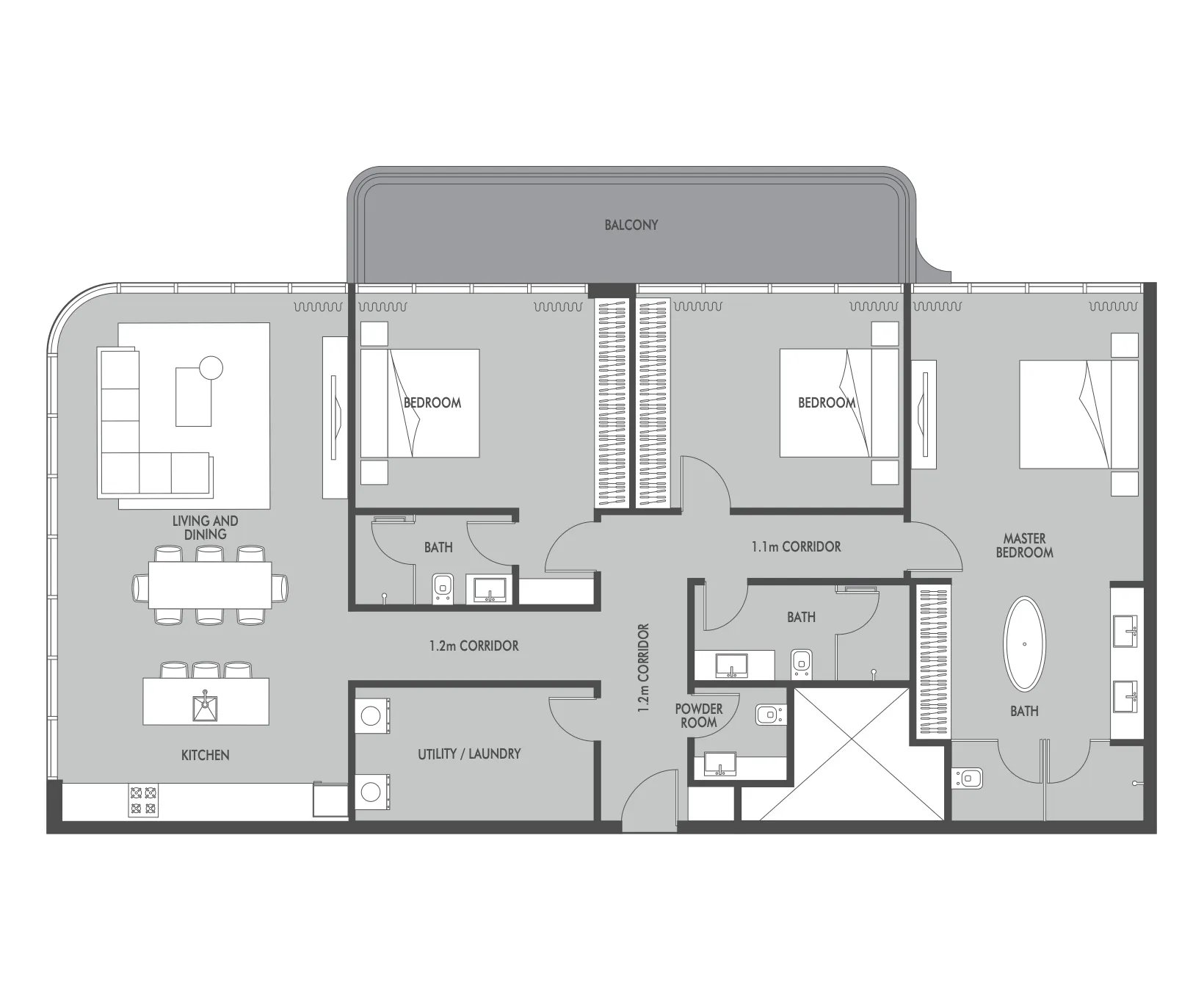 Prestige One Developments Seaside by Prestige One floor plan
