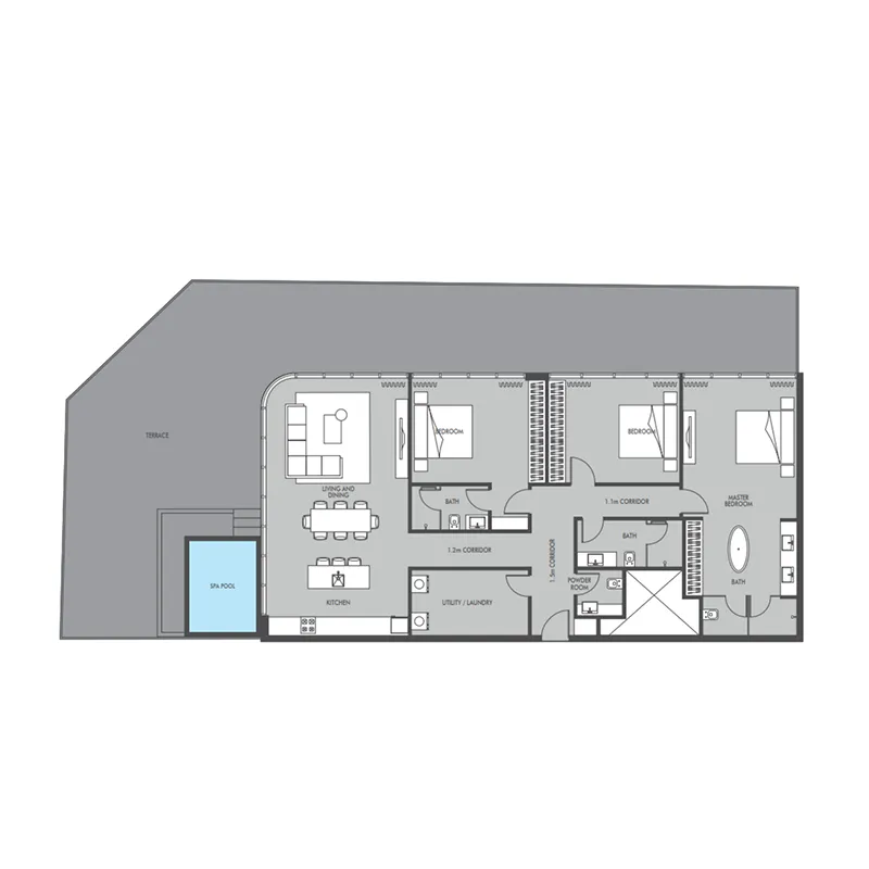 Prestige One Developments Seaside by Prestige One floor plan