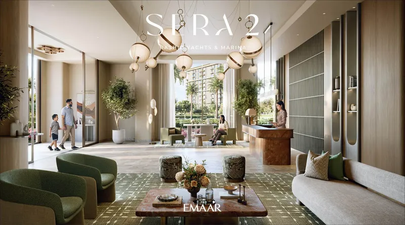 Lobby at Sera 2 in Mina Rashid Dubai