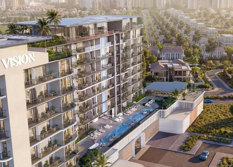 Exterior at Sera Gardens by Vision in Dubai Production City Dubai