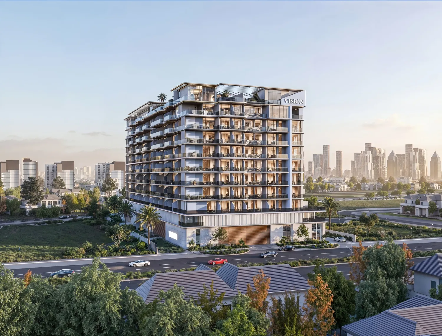 Exterior at Sera Gardens by Vision in Dubai Production City Dubai