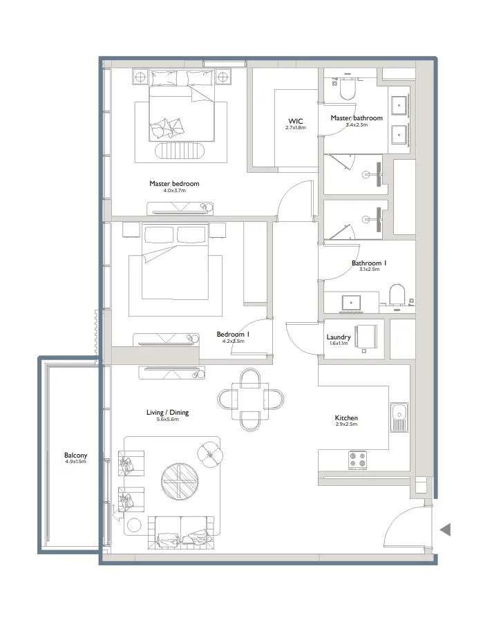 Palma Holding Serenia District East Residences floor plan