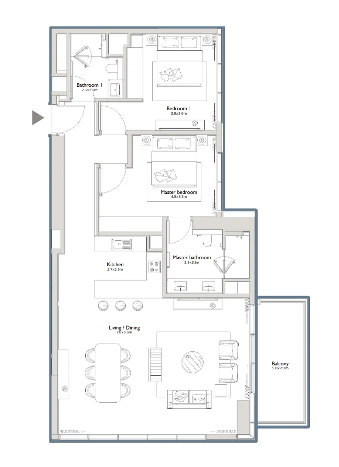 Palma Holding Serenia District East Residences floor plan
