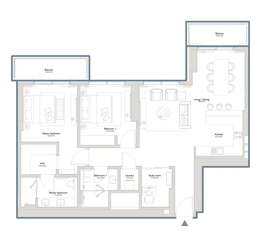 Palma Holding Serenia District East Residences floor plan