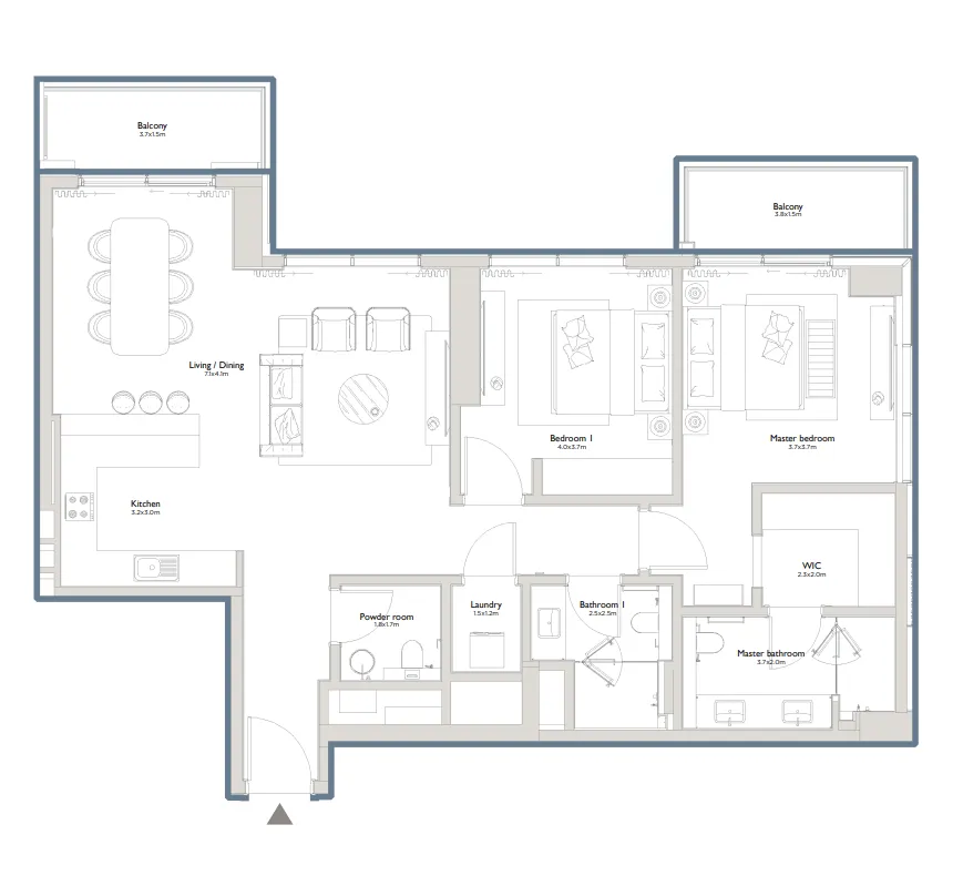 Palma Holding Serenia District East Residences floor plan
