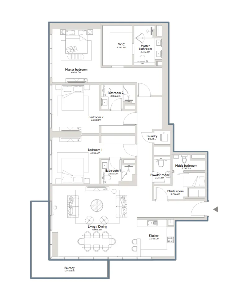 Palma Holding Serenia District East Residences floor plan