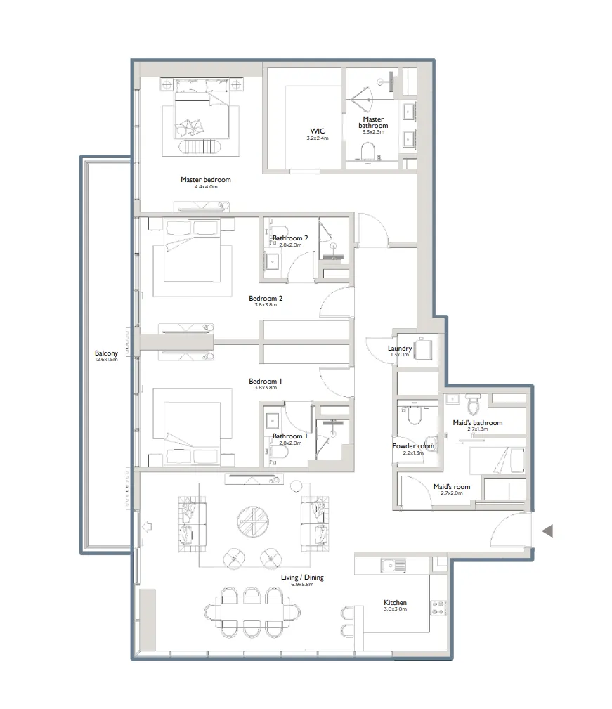 Palma Holding Serenia District East Residences floor plan