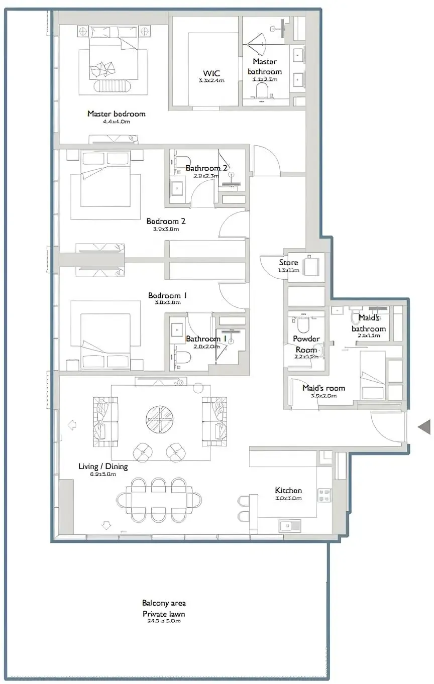 Palma Holding Serenia District East Residences floor plan