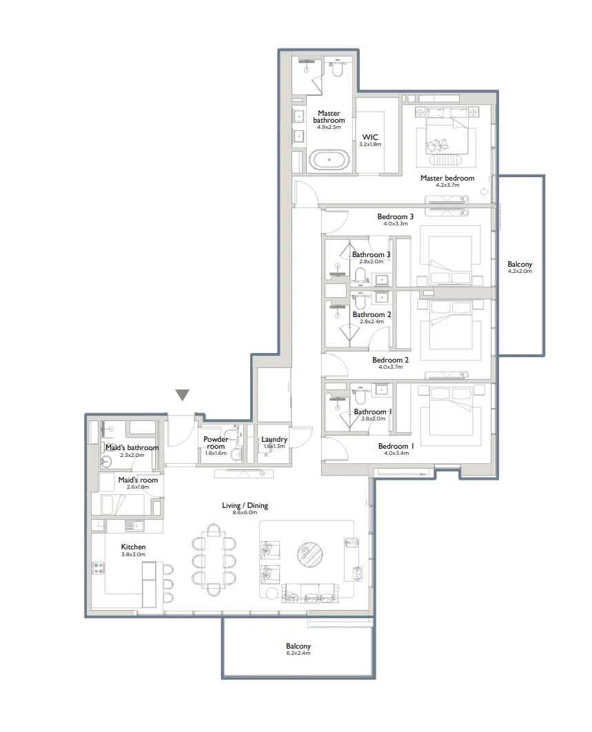 Palma Holding Serenia District East Residences floor plan