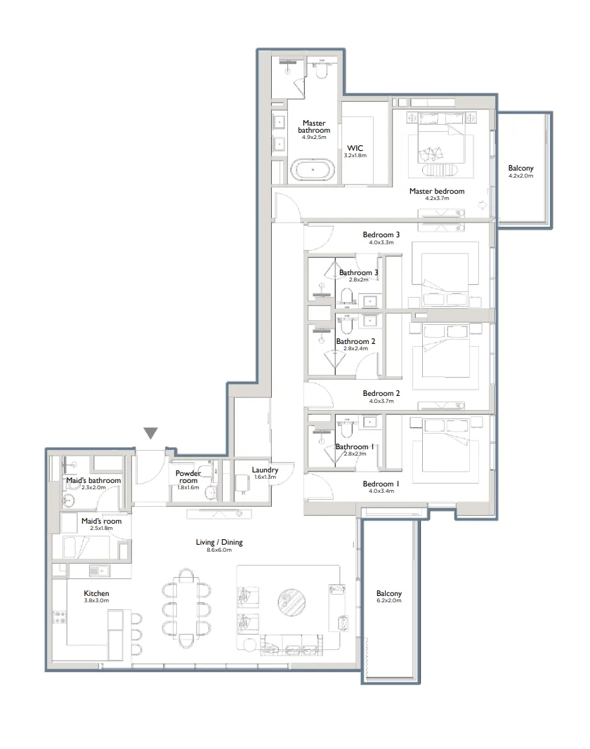 Palma Holding Serenia District East Residences floor plan