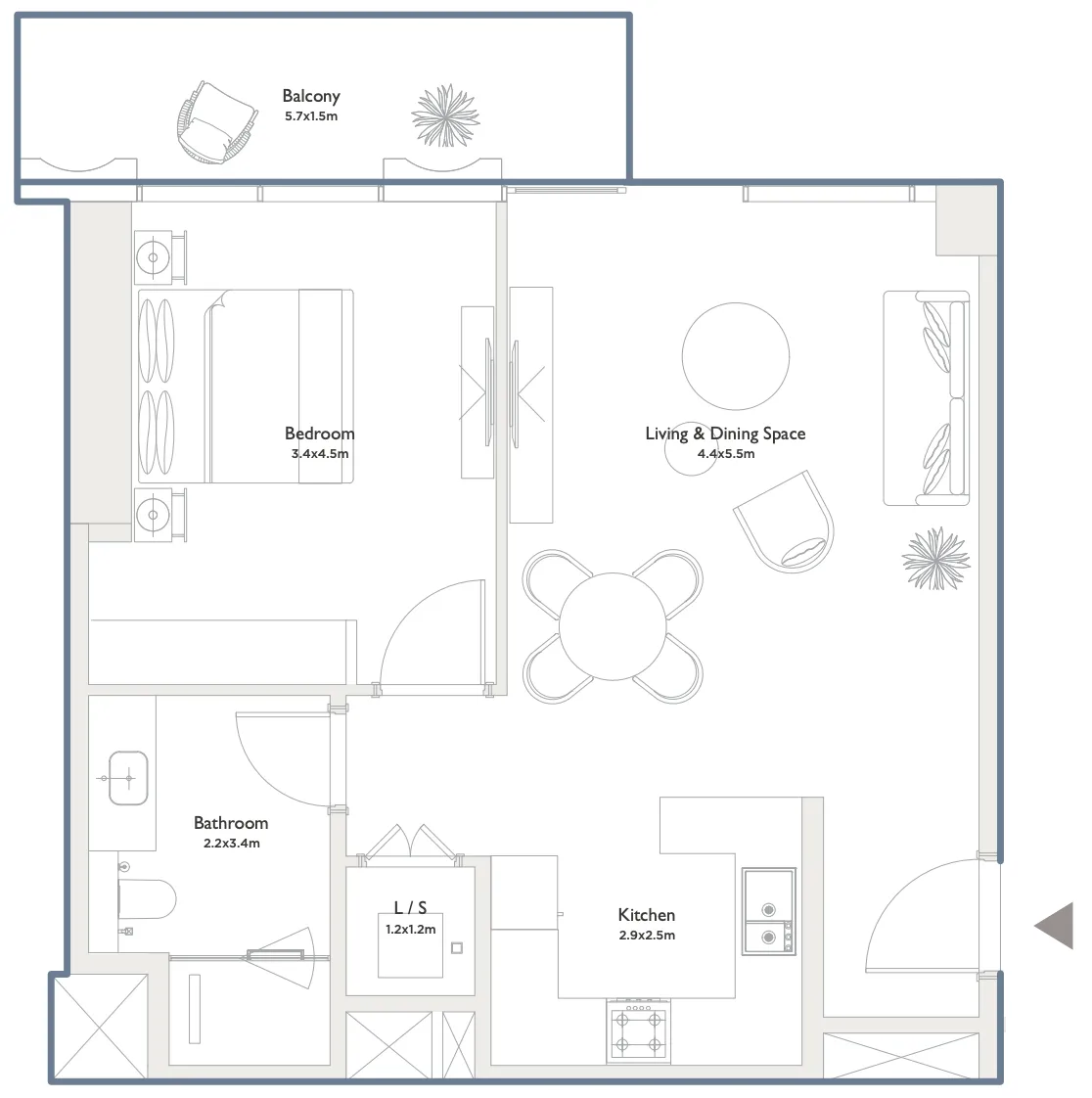 Palma Holding Serenia District West Residence floor plan