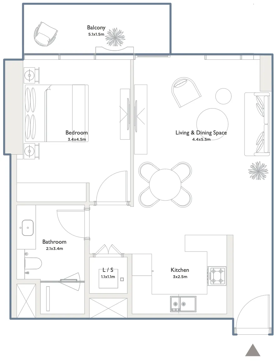 Palma Holding Serenia District West Residence floor plan