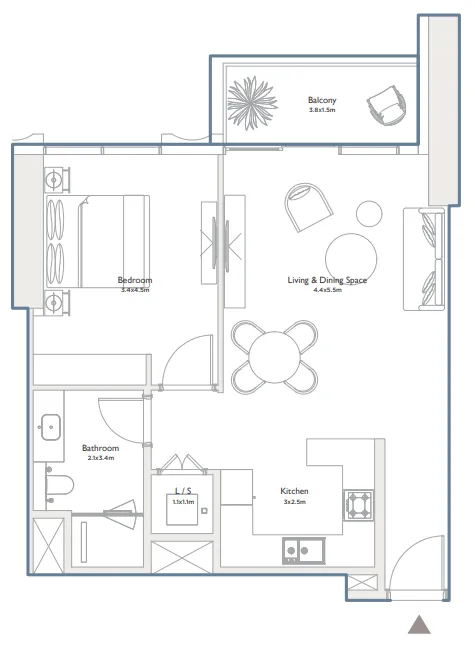 Palma Holding Serenia District West Residence floor plan