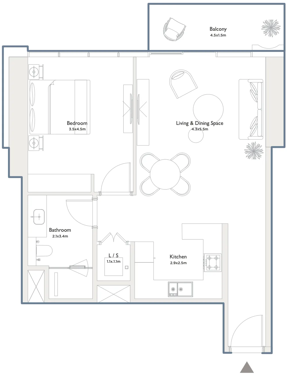 Palma Holding Serenia District West Residence floor plan
