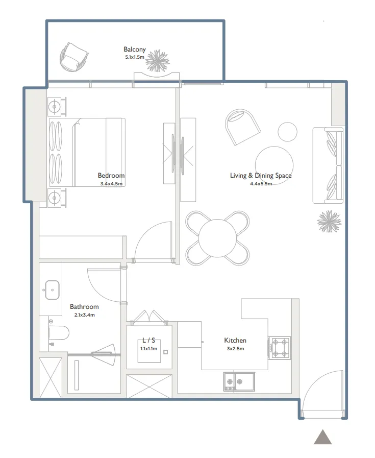 Palma Holding Serenia District West Residence floor plan