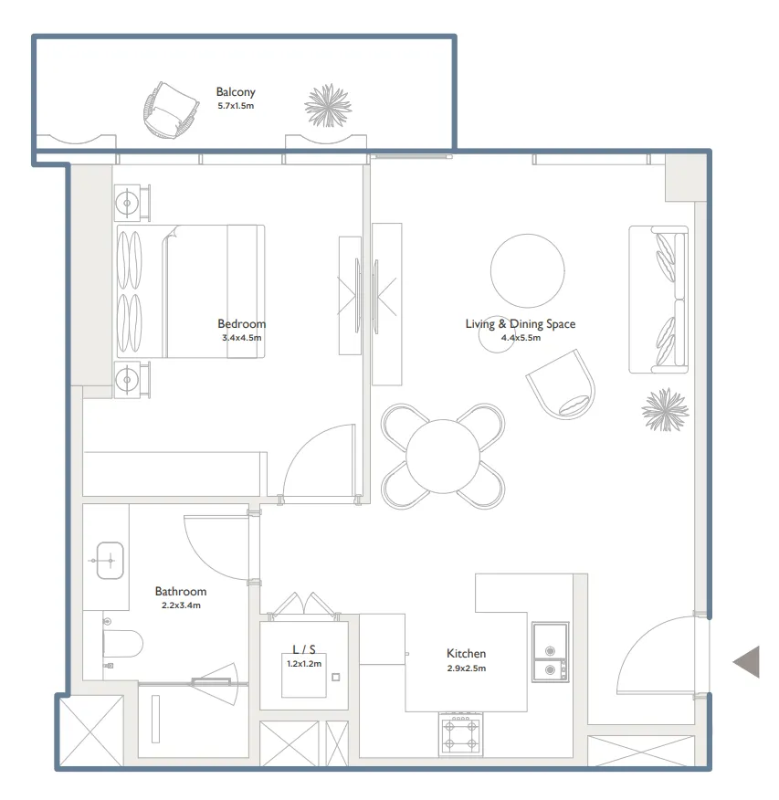 Palma Holding Serenia District West Residence floor plan