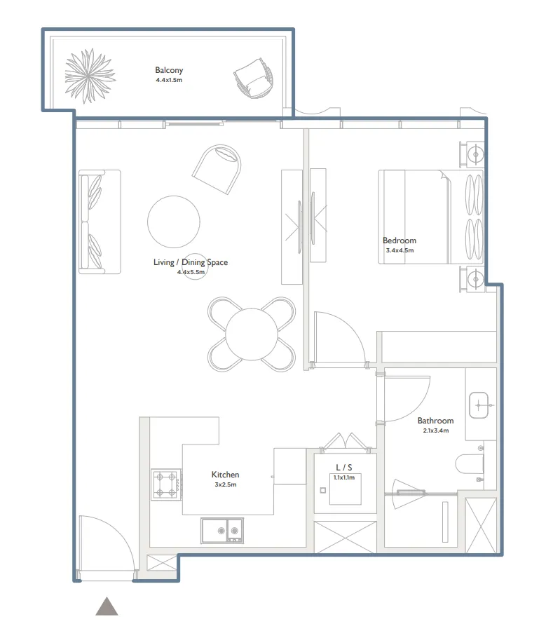 Palma Holding Serenia District West Residence floor plan