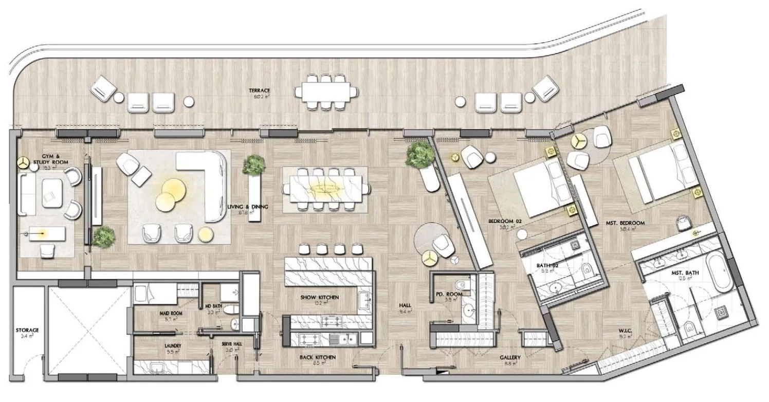 IMKAN Properties Sha Residence Emirates floor plan