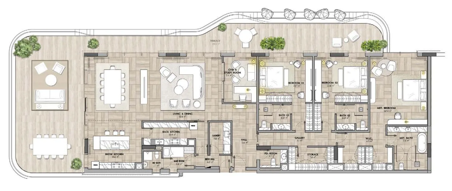IMKAN Properties Sha Residence Emirates floor plan