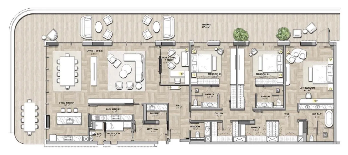 IMKAN Properties Sha Residence Emirates floor plan