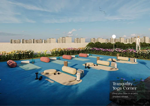Shaded Tranquility Yoga Corner amenity image at Golden Woods Albab Views