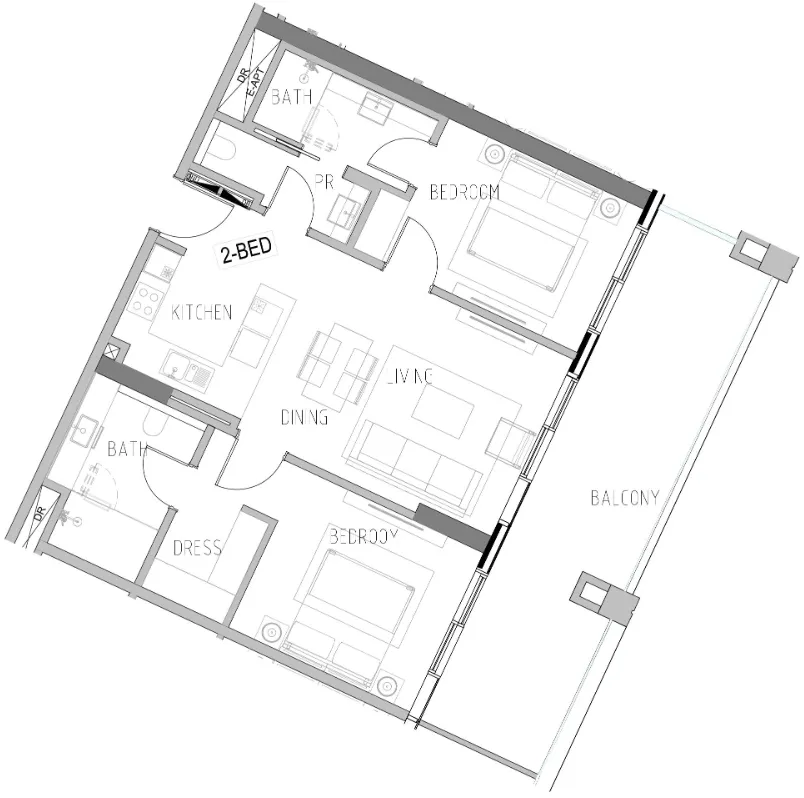 DAMAC Shoreline floor plan