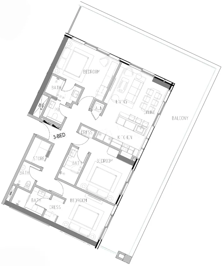DAMAC Shoreline floor plan