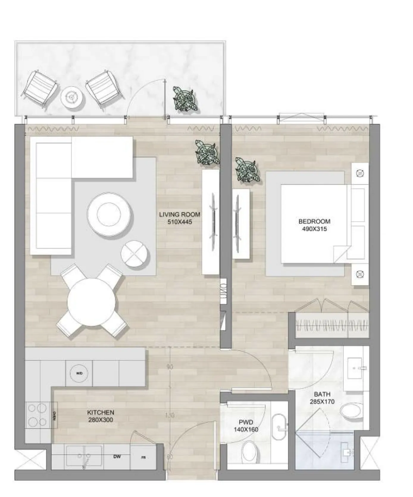 RAK Properties Skai Mina floor plan