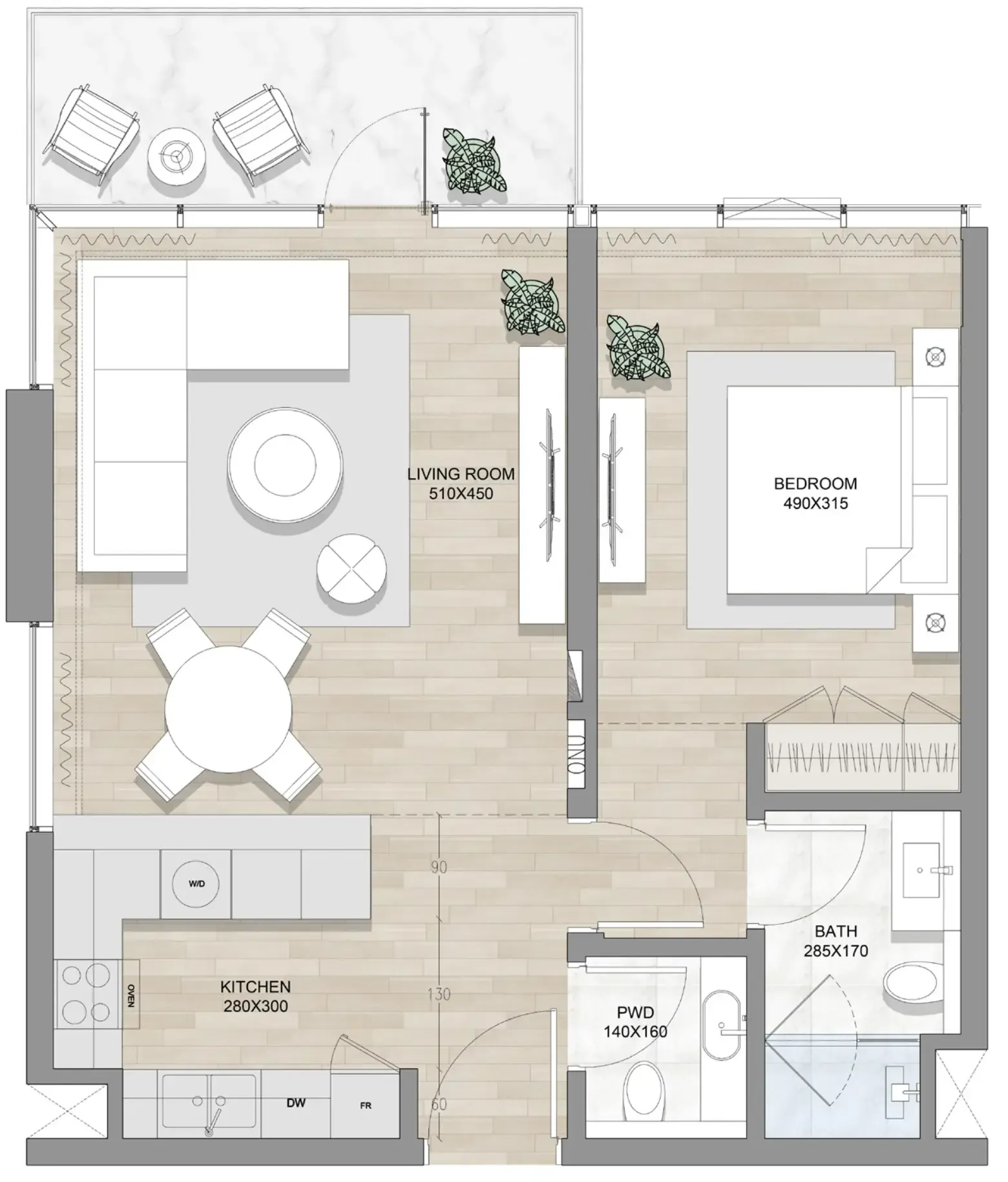 RAK Properties Skai Mina floor plan