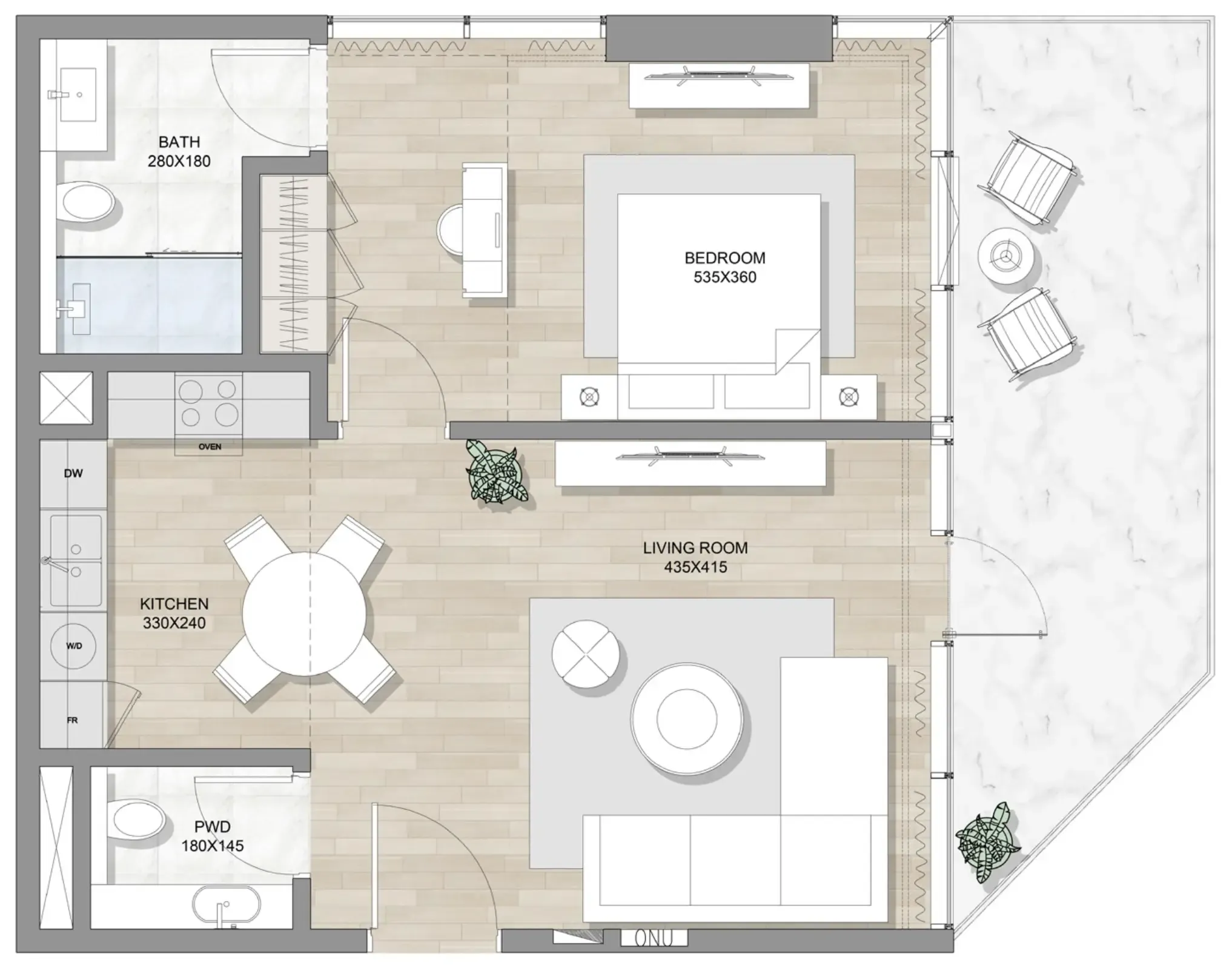 RAK Properties Skai Mina floor plan