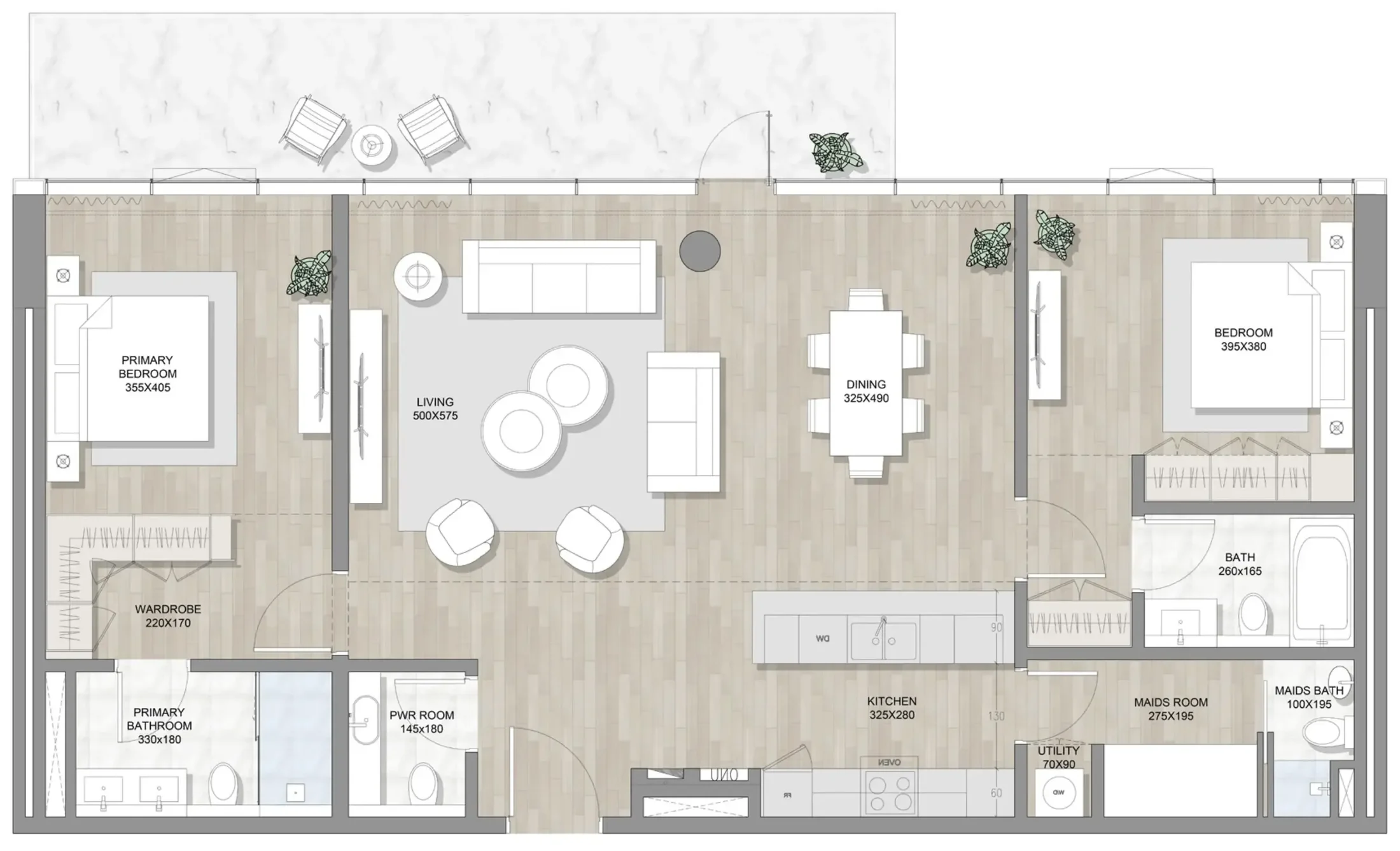 RAK Properties Skai Mina floor plan