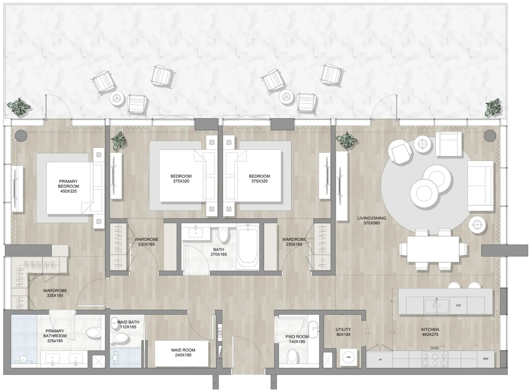 RAK Properties Skai Mina floor plan