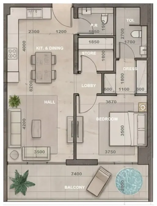 Peace Homes Development Sky Harmony floor plan