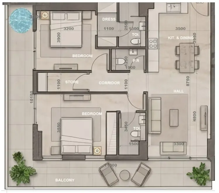 Peace Homes Development Sky Harmony floor plan