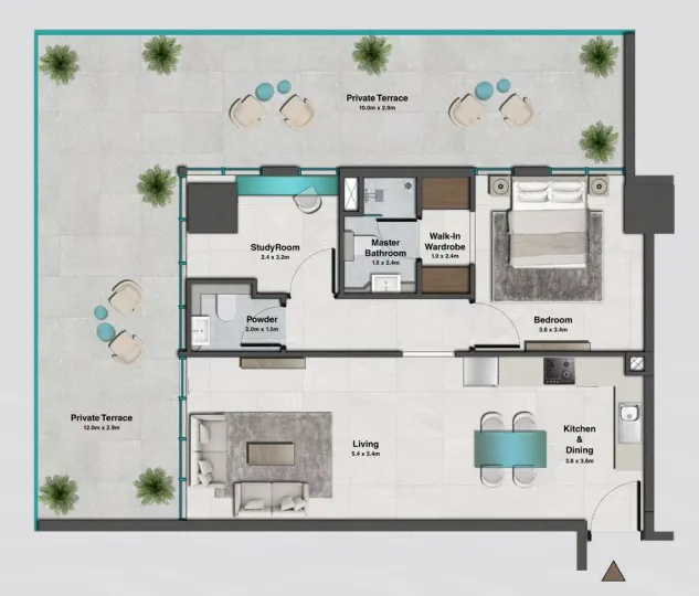 HRE Development Sky Hills Residence 2 floor plan