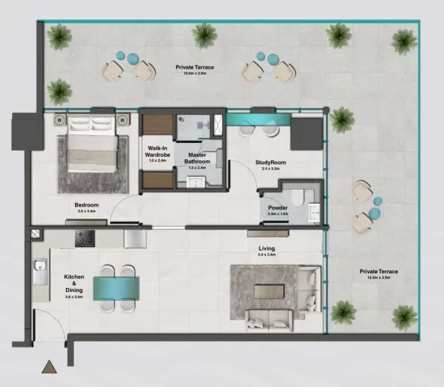 HRE Development Sky Hills Residence 2 floor plan