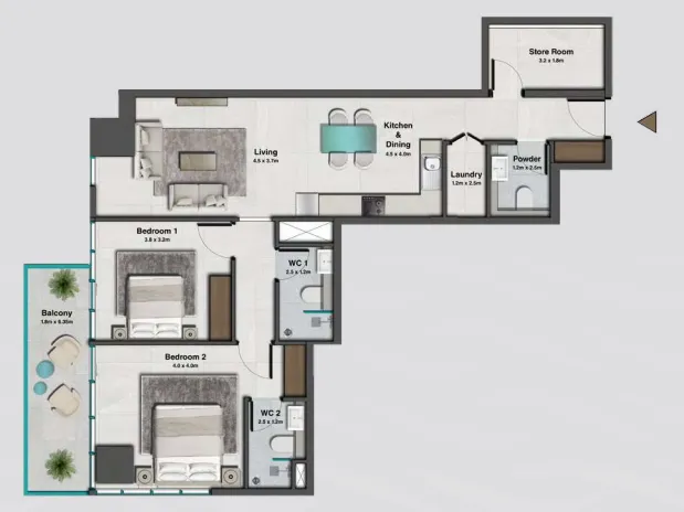 HRE Development Sky Hills Residence 2 floor plan