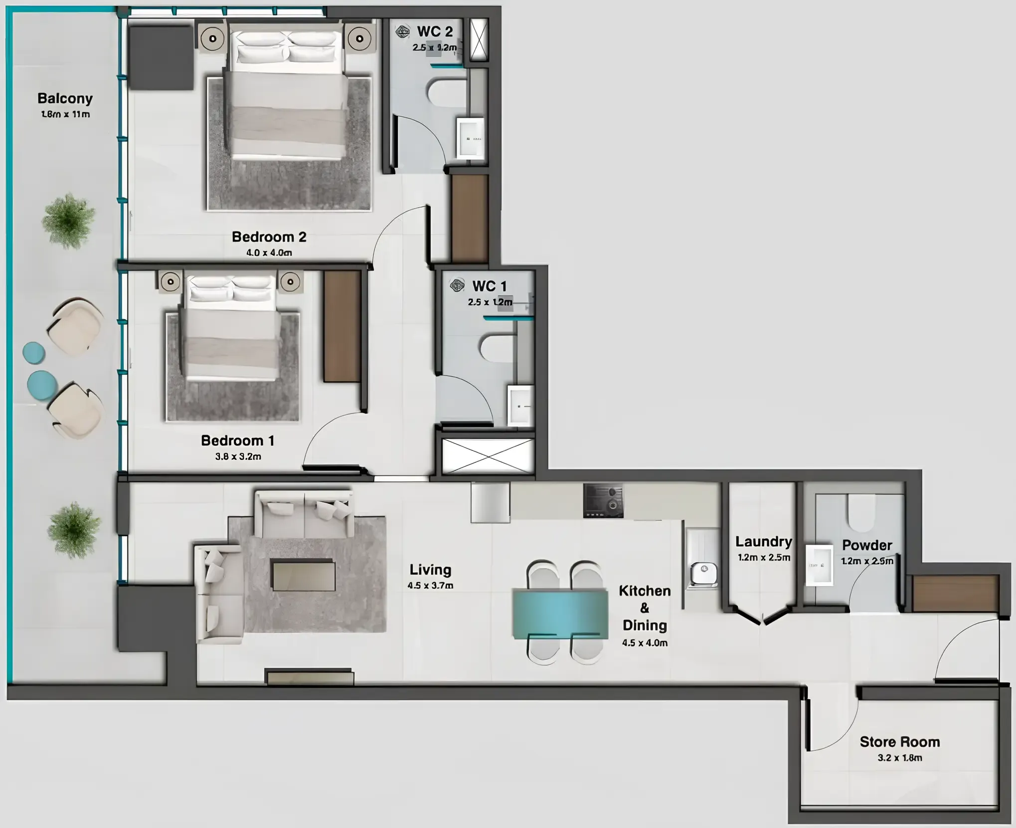 HRE Development Sky Hills Residence 2 floor plan