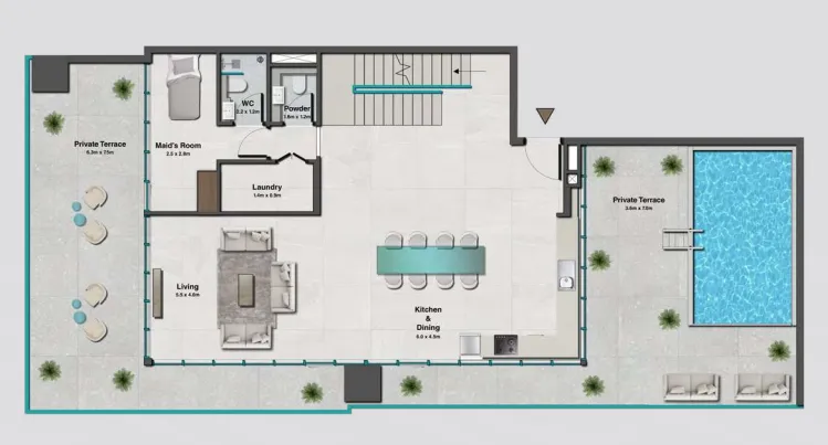 HRE Development Sky Hills Residence 2 floor plan
