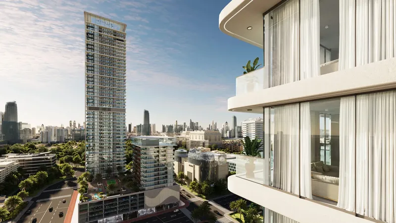 Exterior at Sky Hills Residence 3 in JVC (Jumeirah Village Circle) Dubai