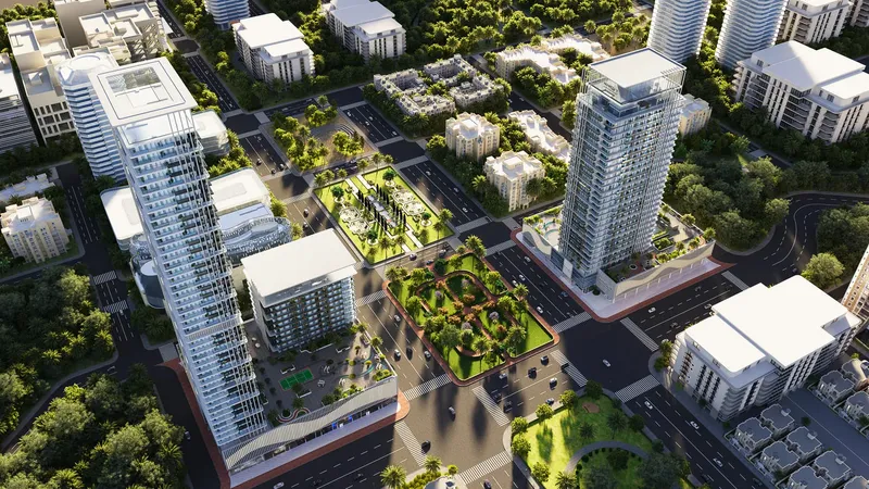 Exterior at Sky Hills Residence 3 in JVC (Jumeirah Village Circle) Dubai