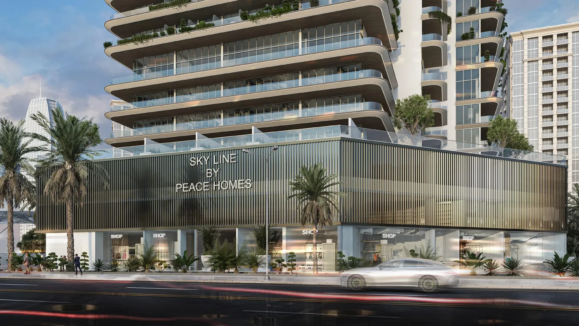Exterior at Sky Line by Peace Homes in Dubai