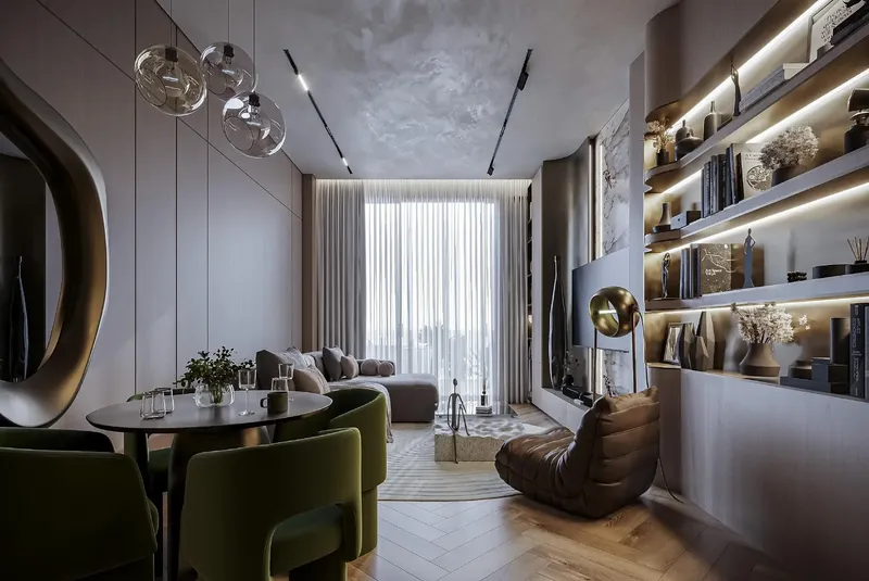 Interior at Sky Line by Peace Homes in Dubai