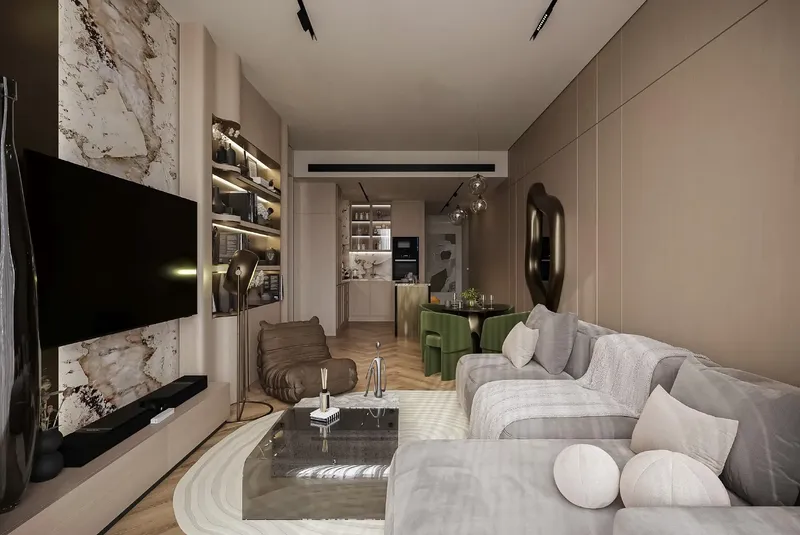 Interior at Sky Line by Peace Homes in Dubai